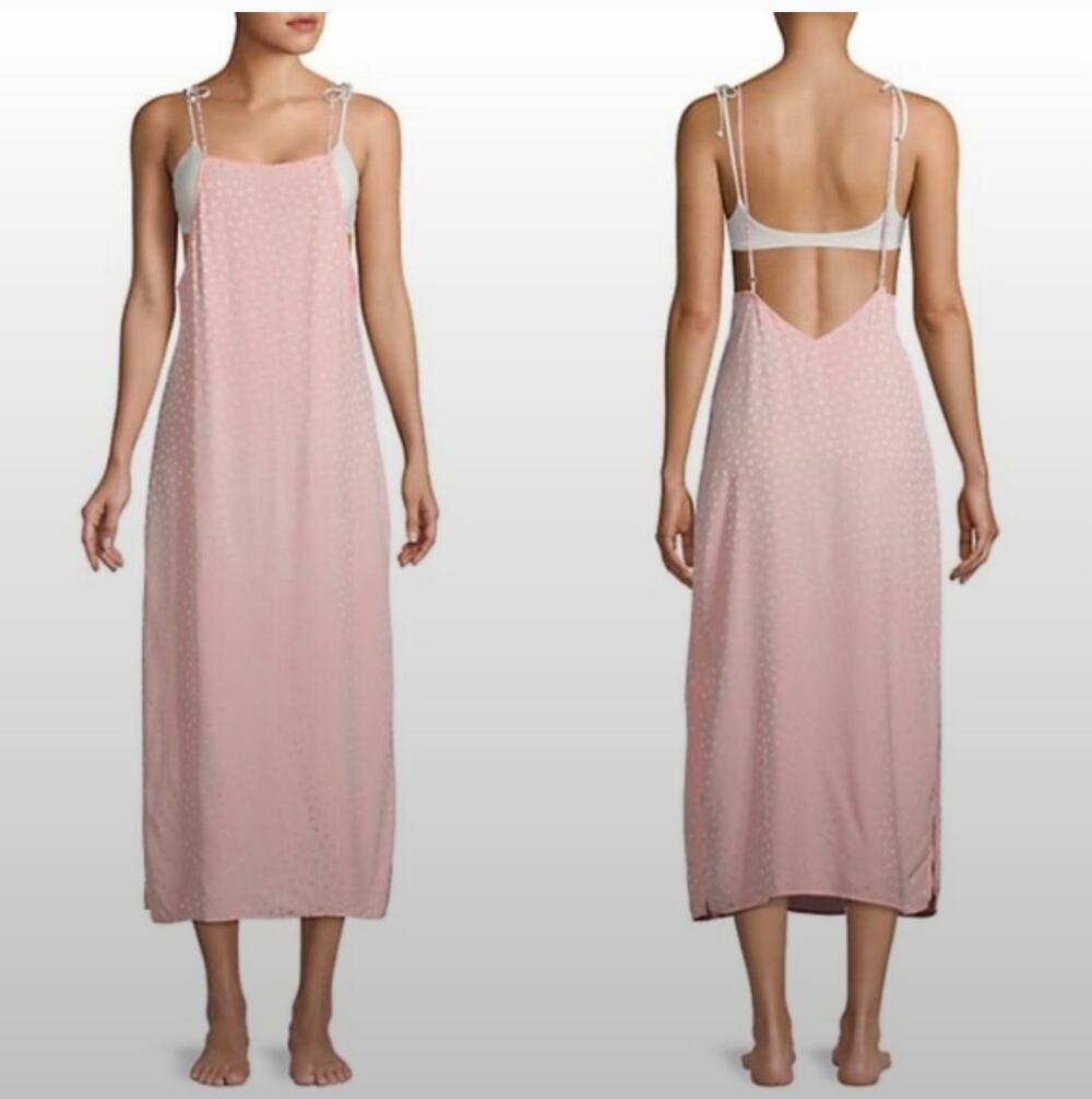ONIA NWT Melanie Low Back Midi Dress in Pink // S